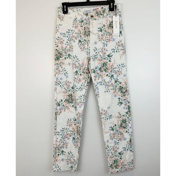 NWT Calvin Klein Printed Ankle Skinny Pants 4 - Picture 2 of 7